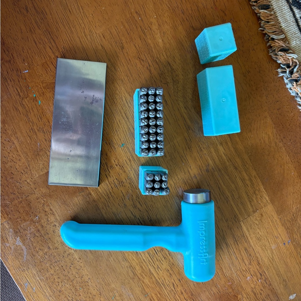 Blue Metal Stamping Kit